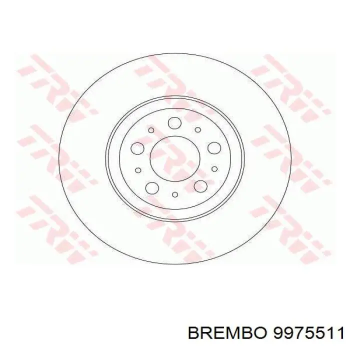 Диск гальмівний передній Brembo 9975511