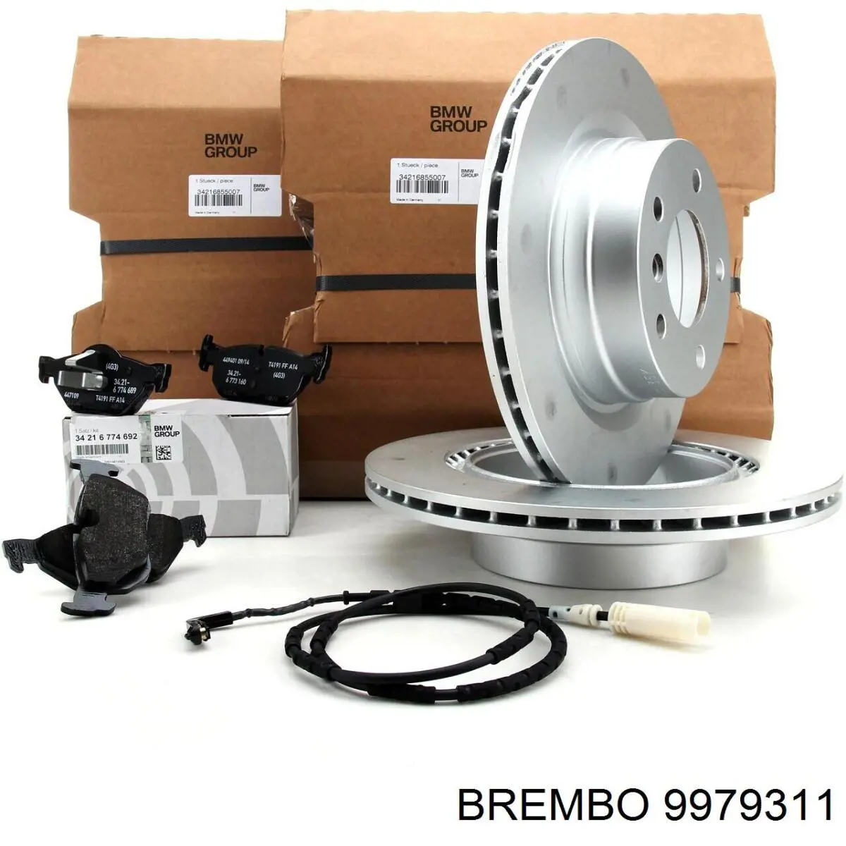 9979311 Brembo диск гальмівний задній