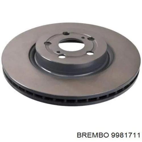 9981711 Brembo диск гальмівний передній