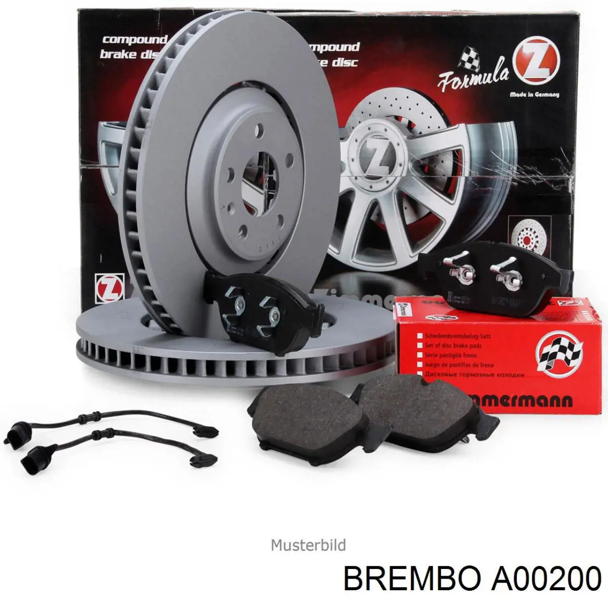 Датчик зносу гальмівних колодок, передній A00200 Brembo