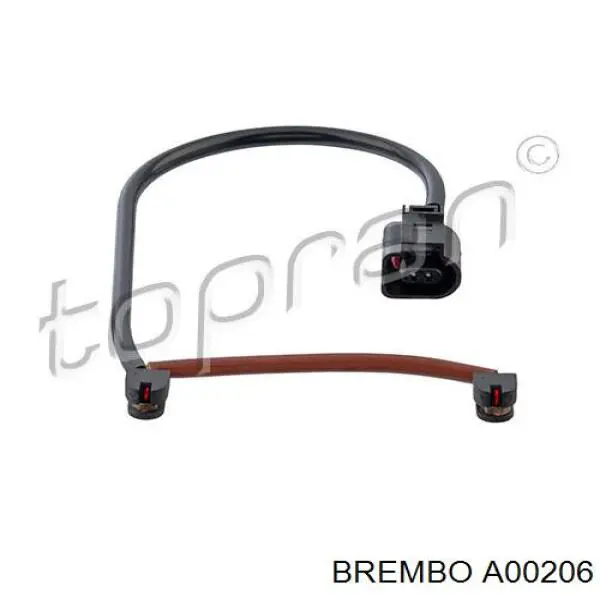 Датчик зносу гальмівних колодок, передній A00206 Brembo