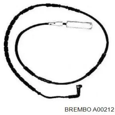 A00212 Brembo датчик зносу гальмівних колодок, задній