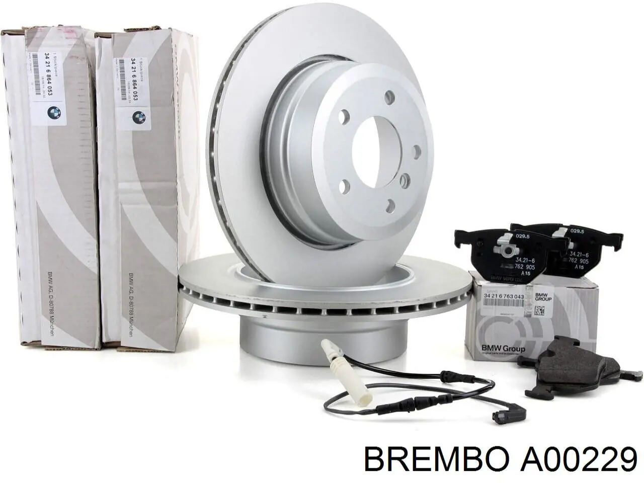 Купити A00229 Brembo Датчик зносу гальмівних колодок, задній