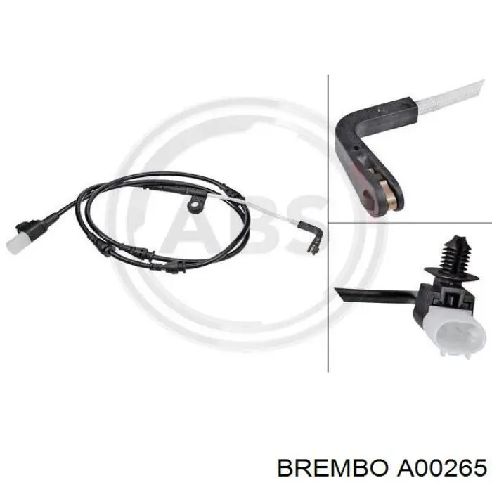 Датчик зносу гальмівних колодок, задній Brembo A00265