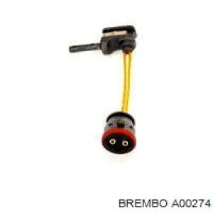 Датчик зносу гальмівних колодок, задній A00274 Brembo