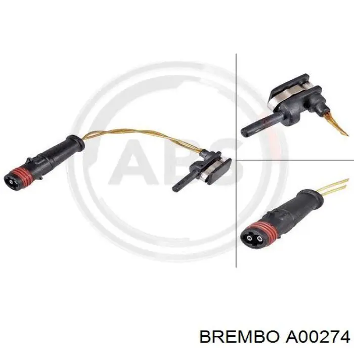 Датчик зносу гальмівних колодок, задній Brembo A00274 ціна, від 5.30 USD