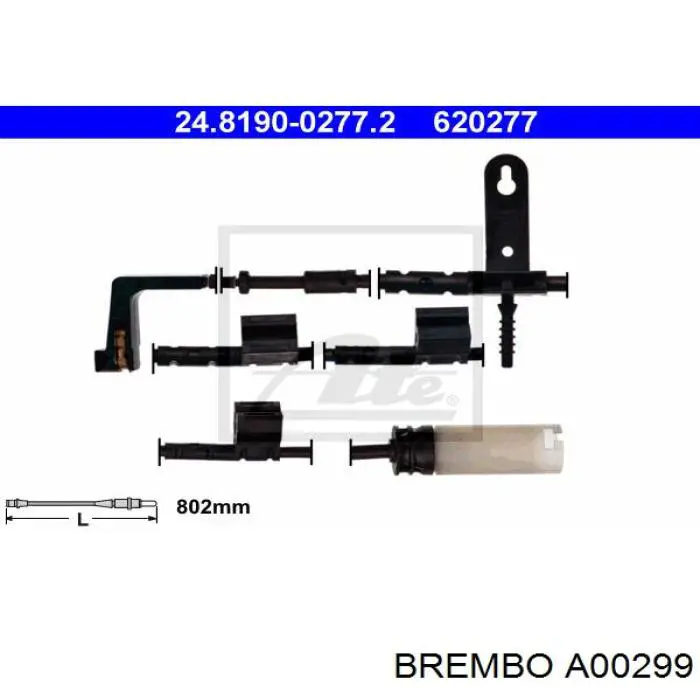 Сенсор зносу Brembo A00299 ціна, від 10.53 USD