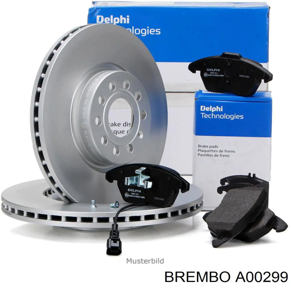 Датчик зносу гальмівних колодок, передній A00299 Brembo