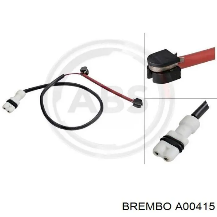 A00415 Brembo Датчик зносу гальмівних колодок, задній