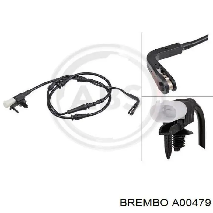 Датчик зносу гальмівних колодок, задній Brembo A00479 ціна, від 13.72 USD