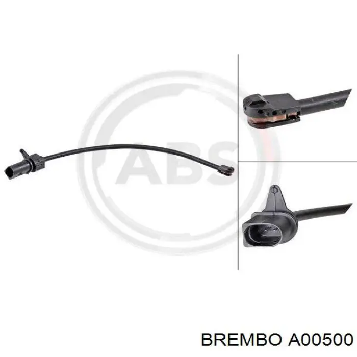 Купити A00500 Brembo Датчик зносу гальмівних колодок, передній лівий