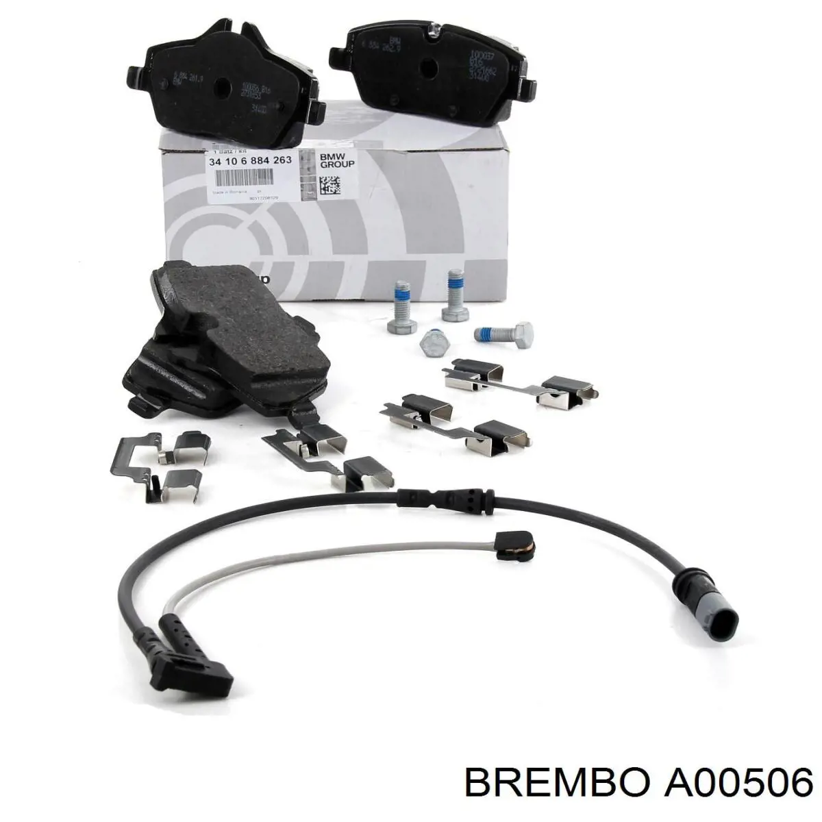Купити A00506 Brembo Датчик зносу гальмівних колодок, передній лівий