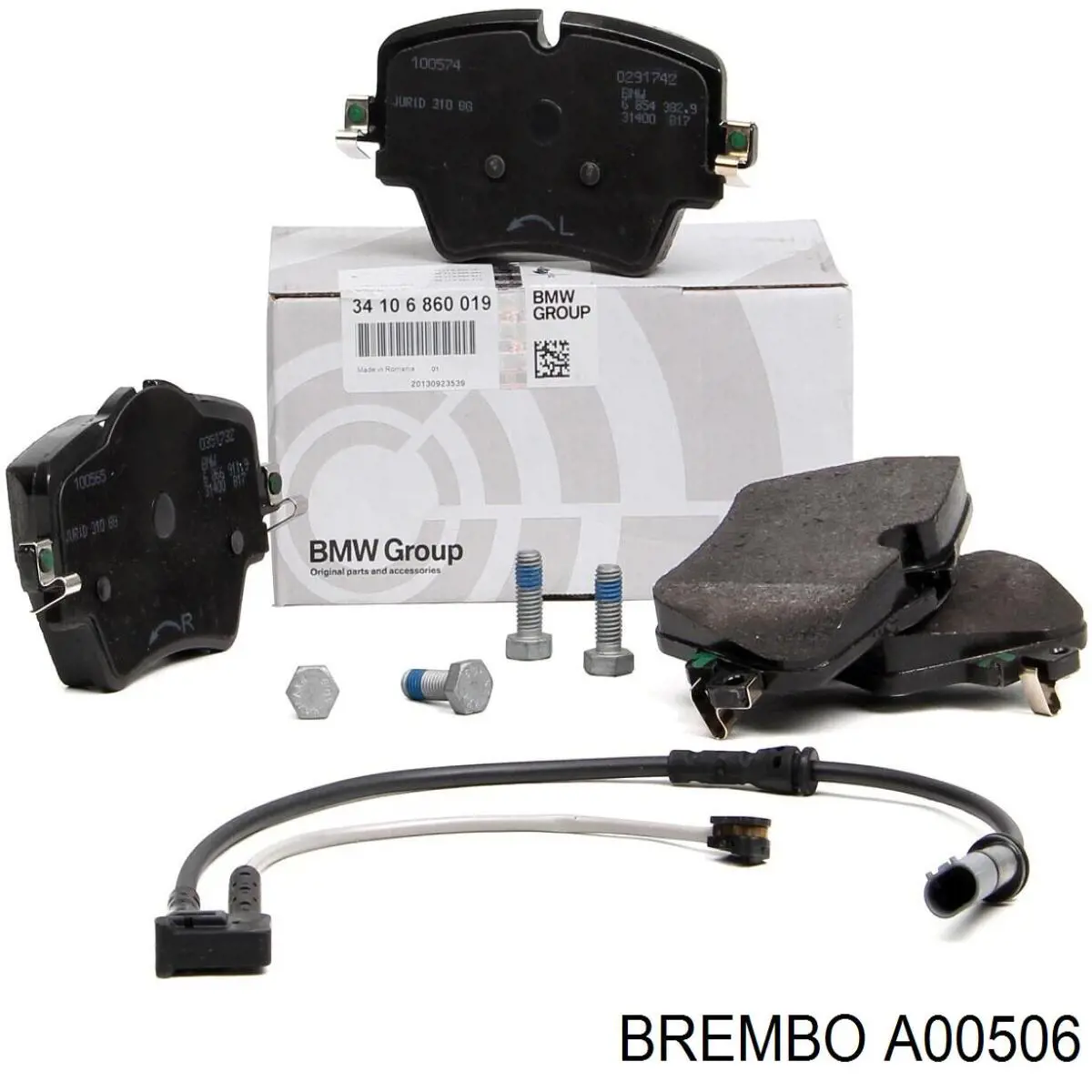 Датчик зносу гальмівних колодок, передній лівий Brembo A00506 ціна, від 11.14 USD