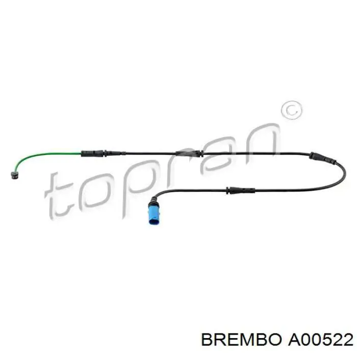 Датчик зносу гальмівних колодок, задній A00522 Brembo