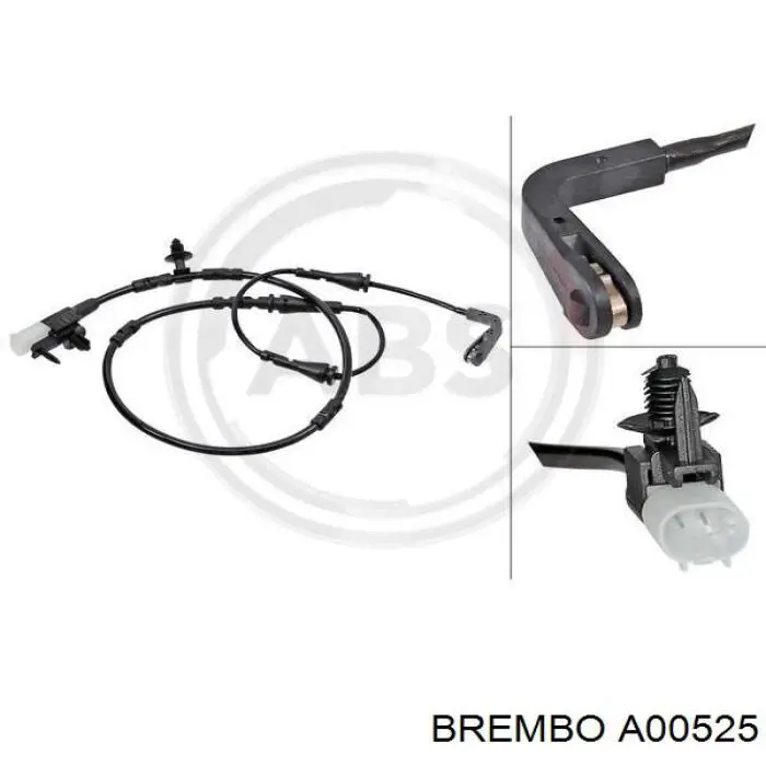 Датчик зносу гальмівних колодок, задній Brembo A00525 ціна, від 12.36 USD