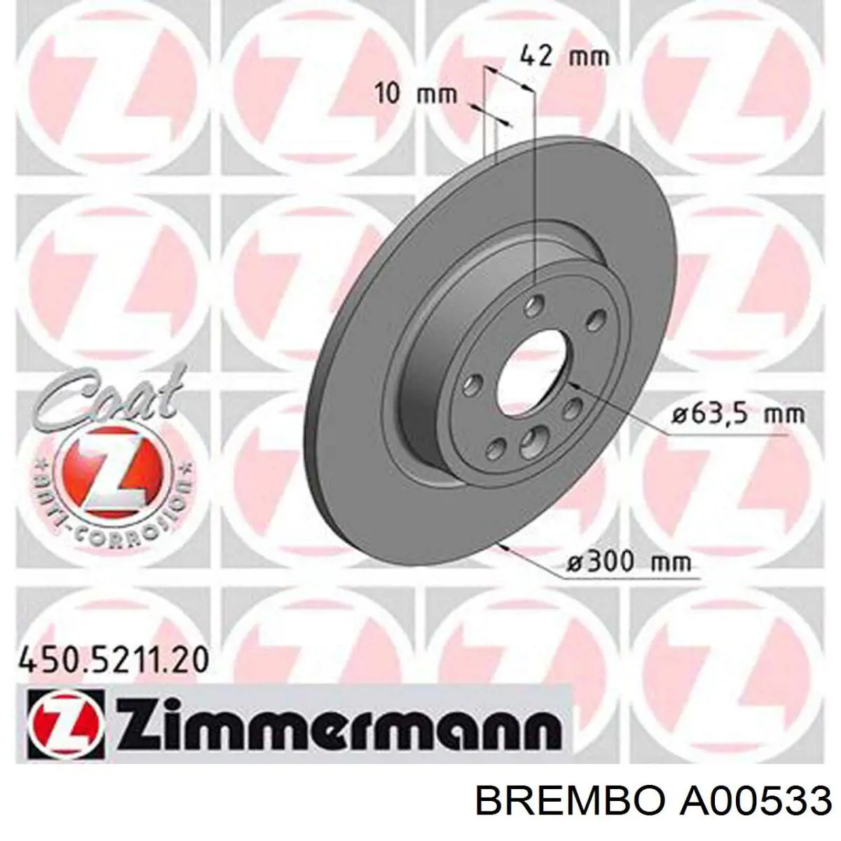 Датчик зносу гальмівних колодок, задній A00533 Brembo