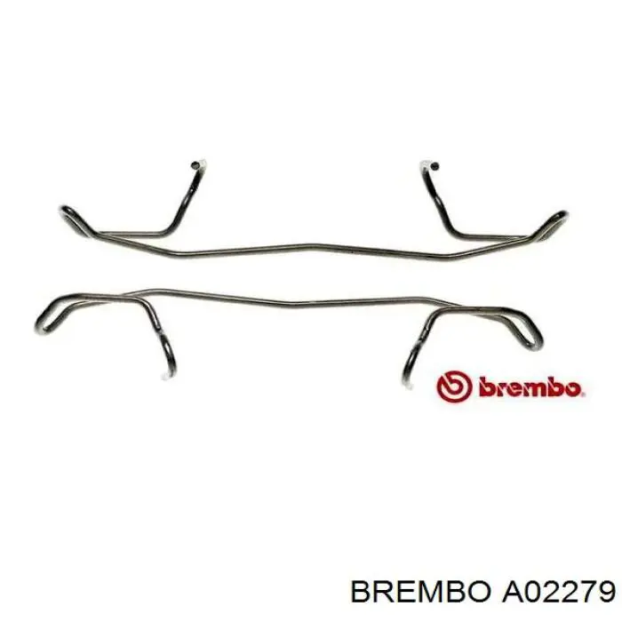 A02279 Brembo Комплект пружинок кріплення дискових колодок, передніх