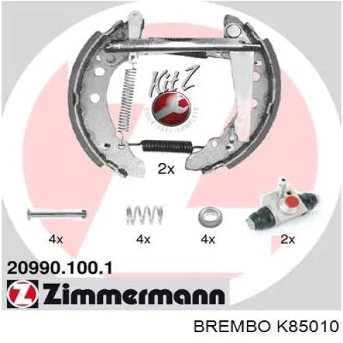 Колодки гальмові задні, барабанні Samko KEG122 ціна, від 37.94 USD