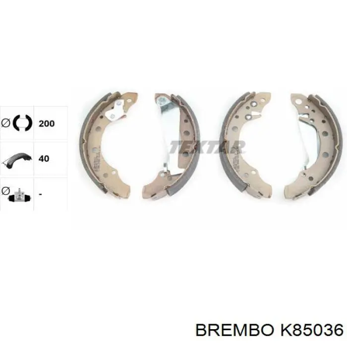 Колодки гальмові задні, барабанні K85036 Brembo