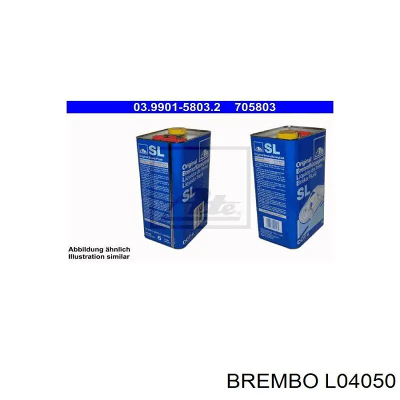 Купити L04050 Brembo Рідина гальмівна