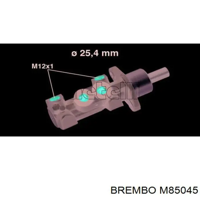 Циліндр головний гальма (Гідротормоз) Brembo M85045 ціна, від 44.13 USD