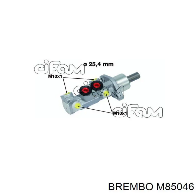 Циліндр головний гальма (Гідротормоз) Brembo M85046 ціна, від 37.35 USD