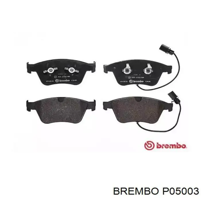 Колодки гальмівні передні, дискові P05003 Brembo