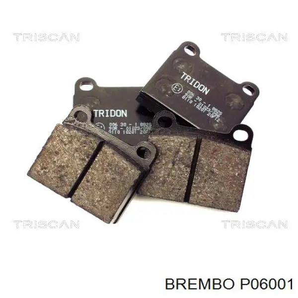 Купити P06001 Brembo Задні колодки