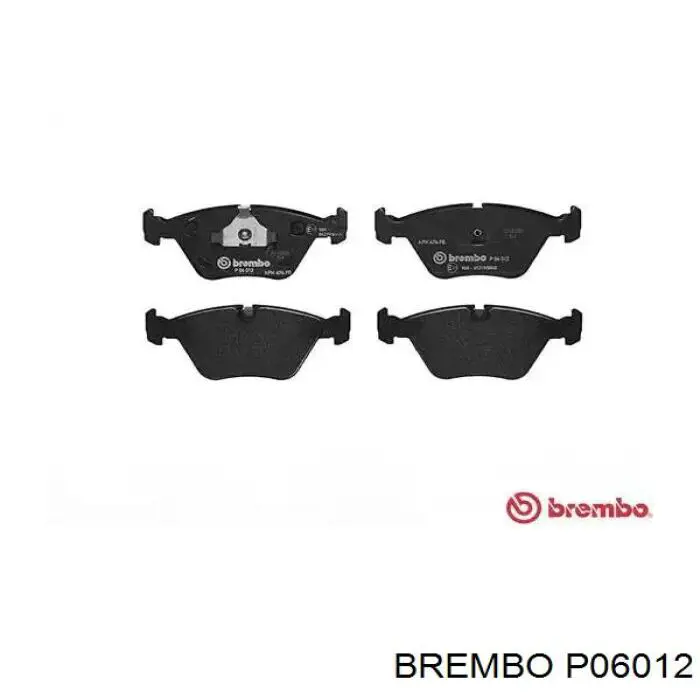 P06012 Brembo колодки гальмівні передні, дискові