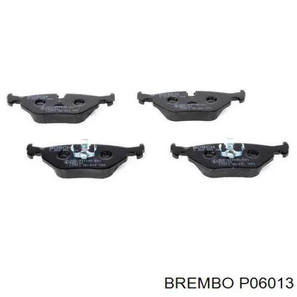 P06013 Brembo колодки гальмові задні, дискові