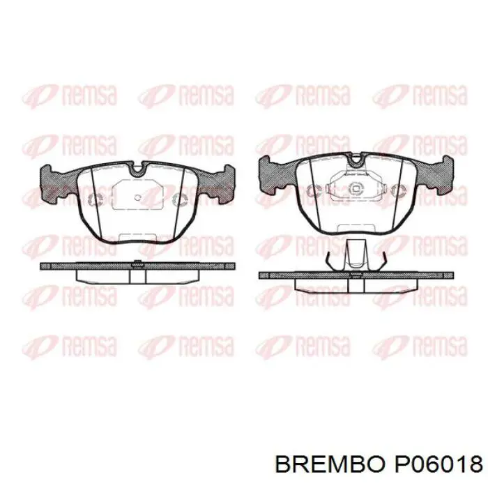 Тормозні колодки Brembo P06018