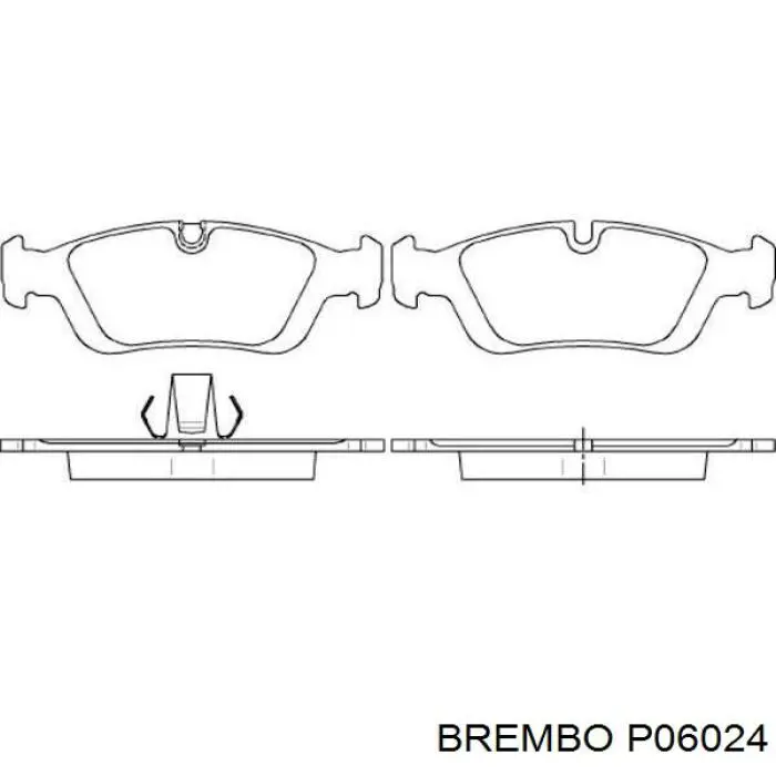 Передні тормозні колодки P06024 Brembo