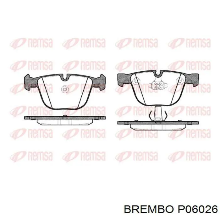Задні гальмівні колодки Brembo P06026 ціна, від 54.57 USD