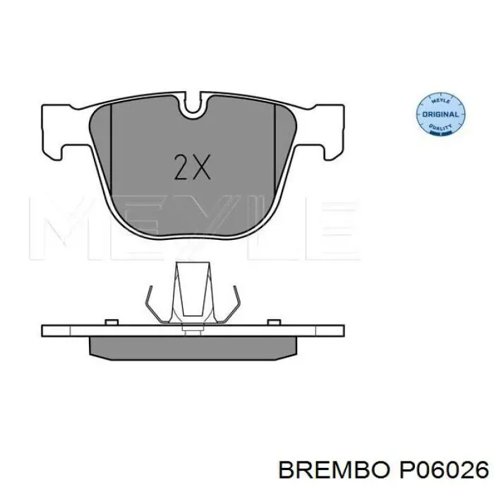 Задні дискові колодки Brembo P06026