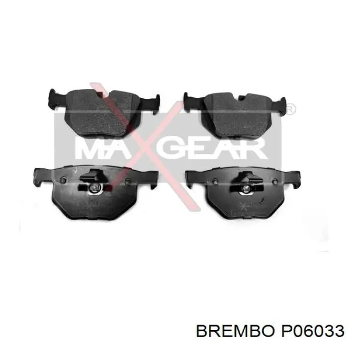Задні гальмівні колодки P06033 Brembo
