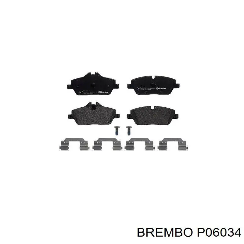 Гальмівні колодки Brembo P06034 ціна, від 41.01 USD