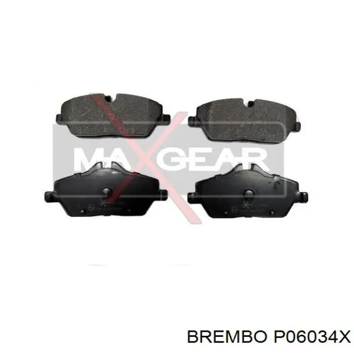 Гальмівні колодки Brembo P06034X ціна, від 63.22 USD