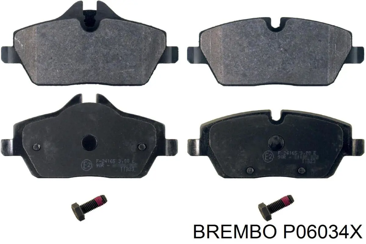 P06034X Brembo Передні гальмівні колодки