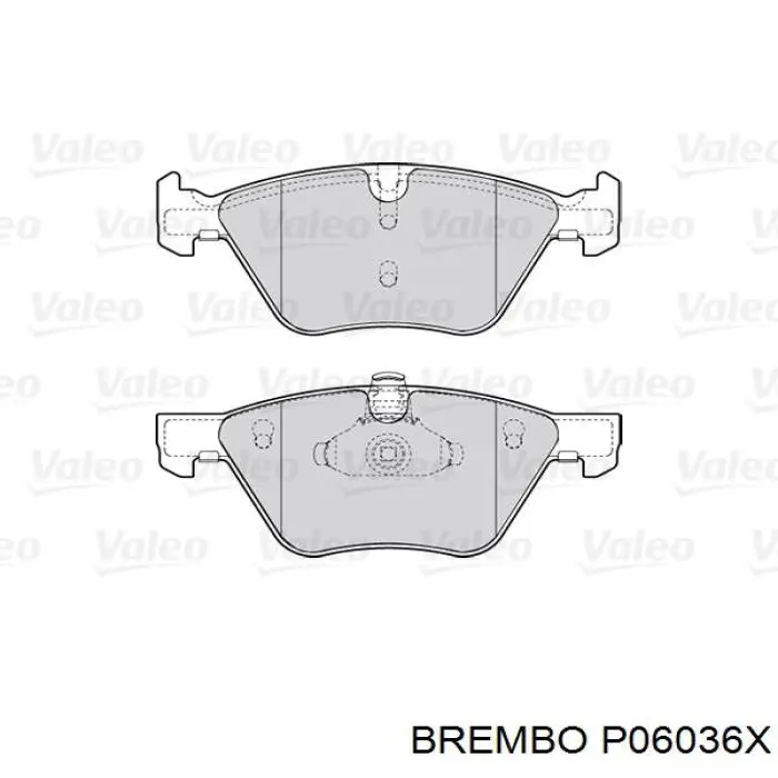 P06036X Brembo Передні гальмівні колодки