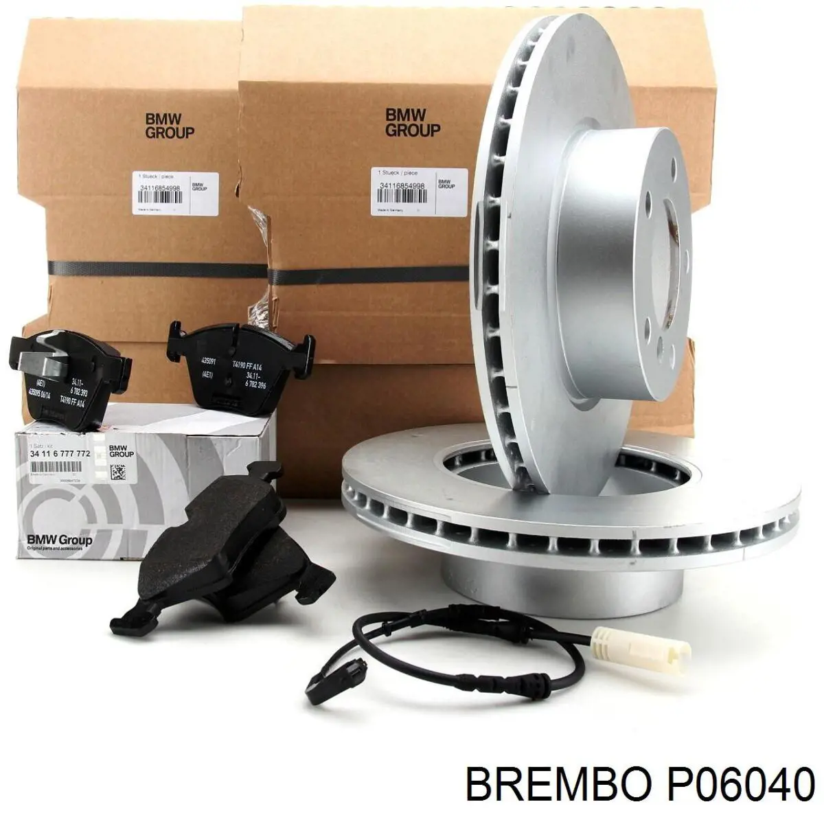 P06040 Brembo колодки гальмівні передні, дискові
