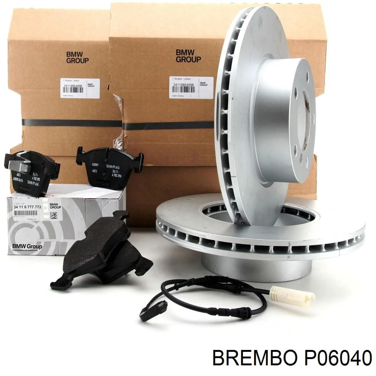 Колодки гальмівні передні, дискові P06040 Brembo