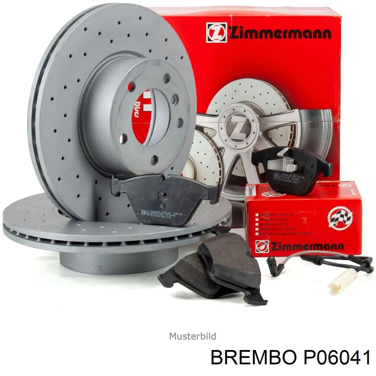 Колодки гальмівні передні, дискові P06041 Brembo