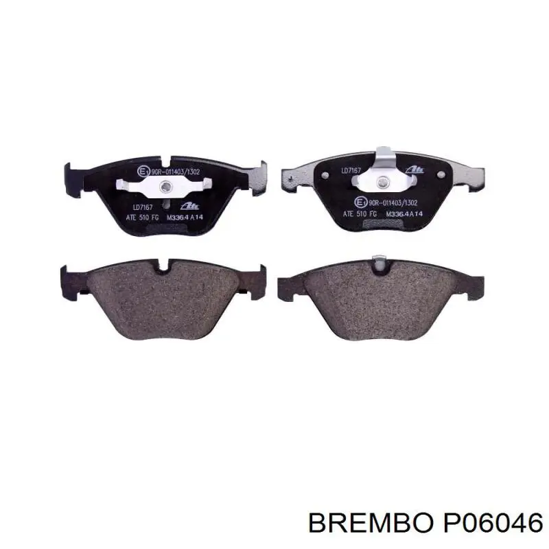 P06046 Brembo Передні гальмівні колодки