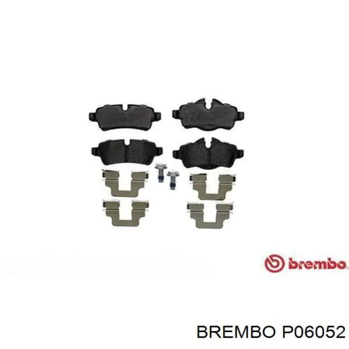 Задні гальмівні колодки Brembo P06052 ціна, від 32.98 USD