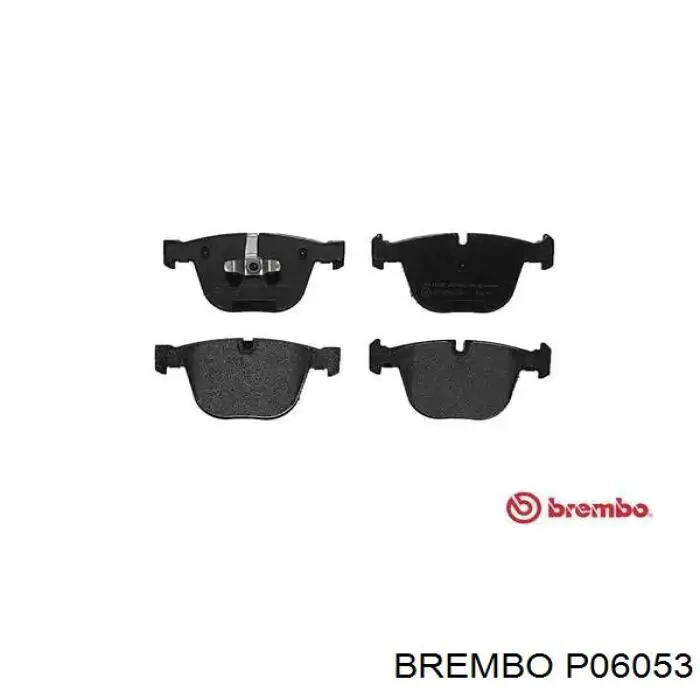P06053 Brembo колодки гальмові задні, дискові