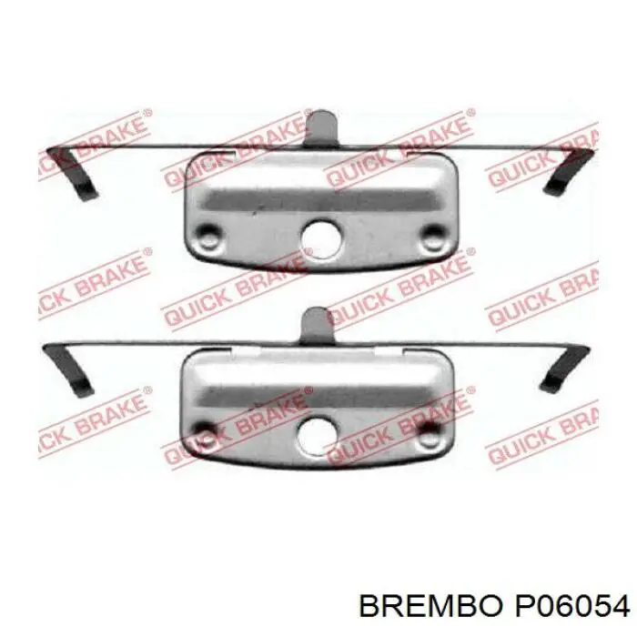 Передні тормозні колодки P06054 Brembo