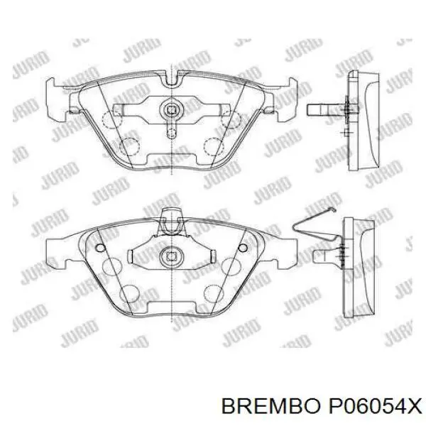 P06054X Brembo Передні гальмівні колодки