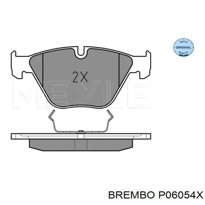 Купити P06054X Brembo Колодки гальмівні передні, дискові