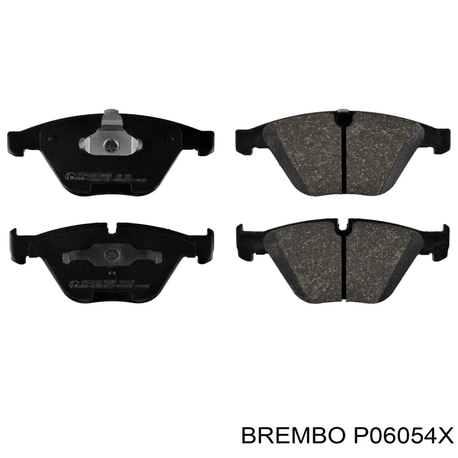 Колодки гальмівні передні, дискові P06054X Brembo