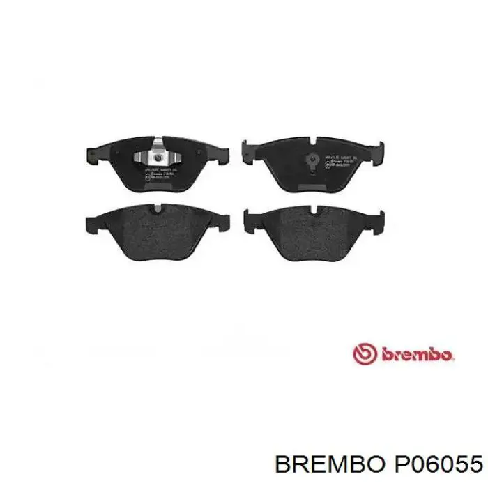 P06055 Brembo колодки гальмівні передні, дискові